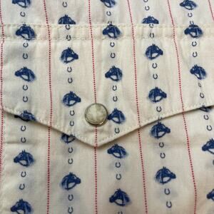 ROPER Western Pearl Snap Rodeo Shirt COWGIRL Women’s PLUS Size 1X Horse Print